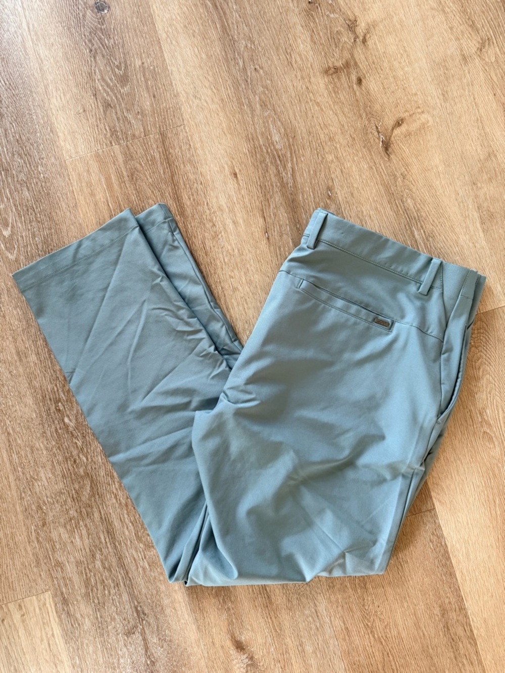 Greg Norman Collection Men's Golf Pants in Slate Blue-Green